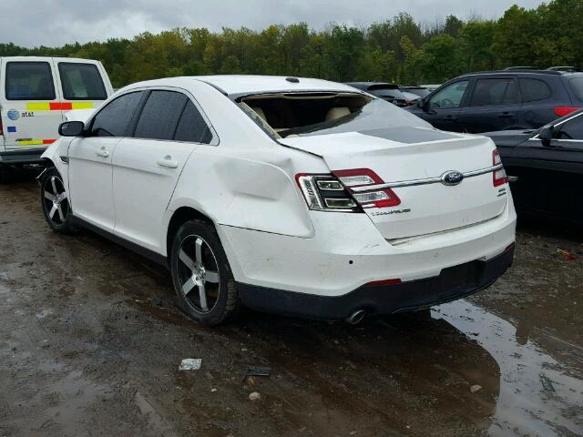 1FAHP2E86DG159455 - 2013 FORD TAURUS SEL WHITE photo 3