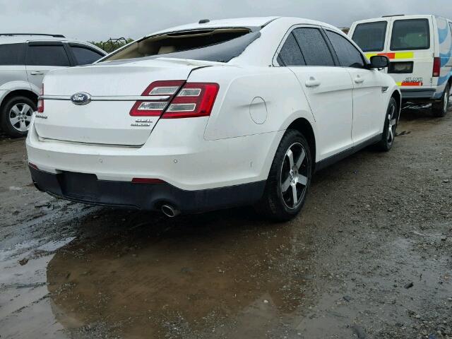 1FAHP2E86DG159455 - 2013 FORD TAURUS SEL WHITE photo 4