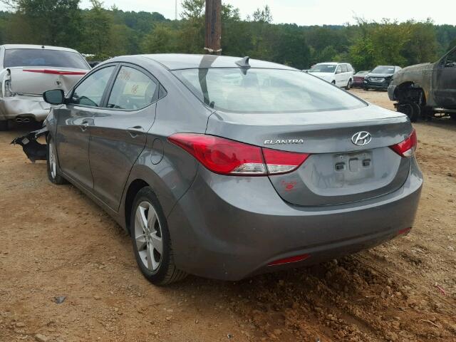 5NPDH4AE4DH440775 - 2013 HYUNDAI ELANTRA GRAY photo 3