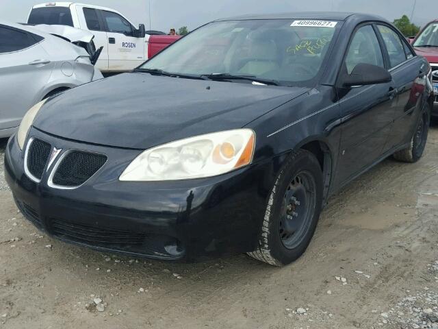 1G2ZF58B574159158 - 2007 PONTIAC G6 VALUE L BLACK photo 2