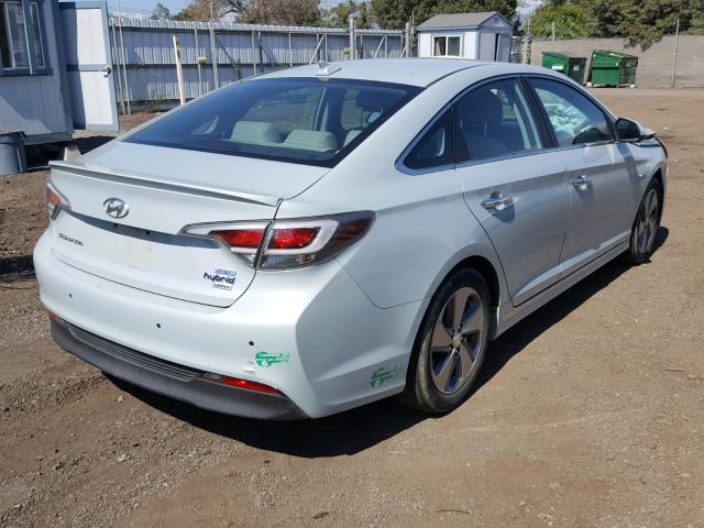 KMHE54L24GA021459 - 2016 HYUNDAI SONATA PLU BLUE photo 4