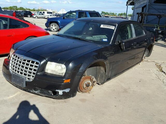 2C3LA43R66H514634 - 2006 CHRYSLER 300 BLACK photo 2