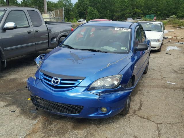 JM1BK143051313810 - 2005 MAZDA 3 HATCHBAC BLUE photo 2