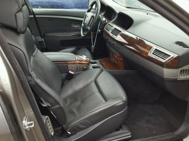 WBAGN83515DK11260 - 2005 BMW 760 LI GRAY photo 5