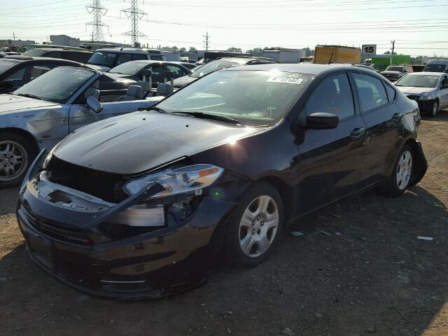 1C3CDFAH3DD215870 - 2013 DODGE DART BLACK photo 2