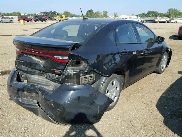 1C3CDFAH3DD215870 - 2013 DODGE DART BLACK photo 4