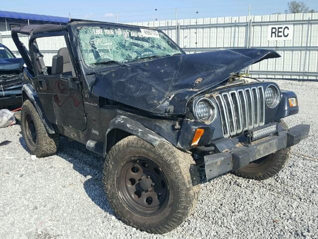 1J4FA29P81P357173 - 2001 JEEP WRANGLER / BLACK photo 1