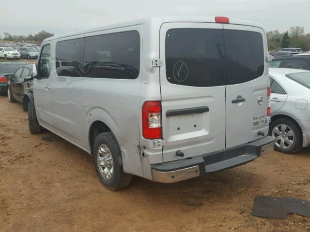 5BZBF0AA1FN850021 - 2015 NISSAN NV 3500 SILVER photo 3