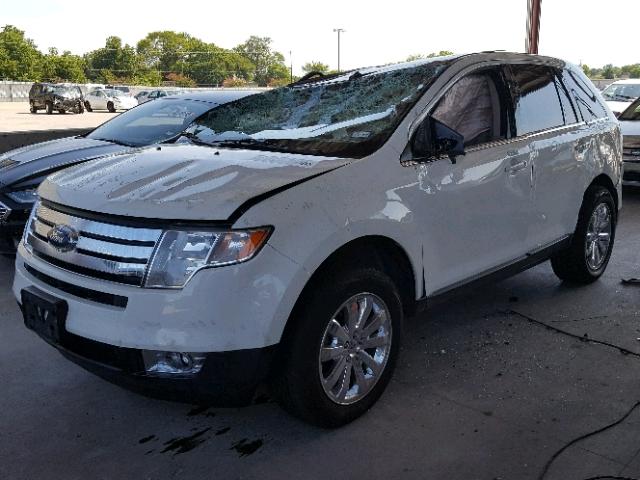 2FMDK49C29BB04240 - 2009 FORD EDGE LIMIT WHITE photo 2