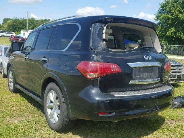 JN8AZ2NEXC9019346 - 2012 INFINITI QX56 BLACK photo 3