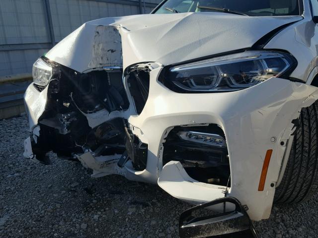 5UXTR9C59JLC78606 - 2018 BMW X3 XDRIVEM WHITE photo 9