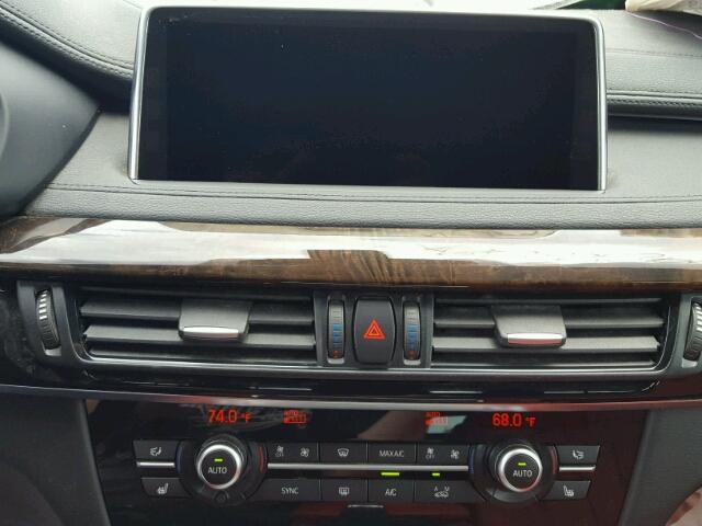 5UXKU2C32H0X47690 - 2017 BMW X6 XDRIVE3 BLACK photo 9