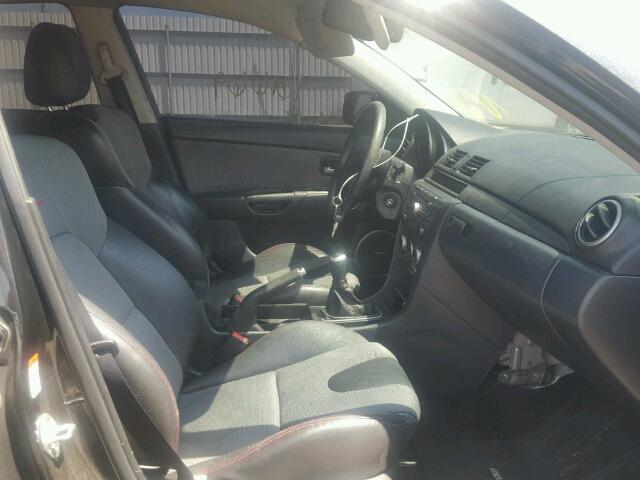 JM1BK34LX81798652 - 2008 MAZDA SPEED 3 BLACK photo 5