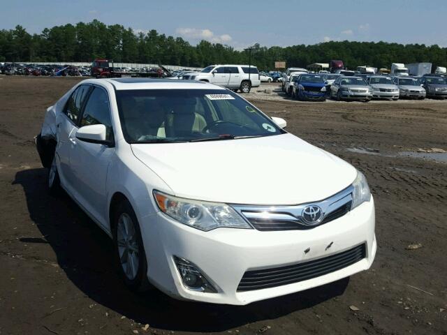 4T1BK1FK7CU512347 - 2012 TOYOTA CAMRY SE WHITE photo 1