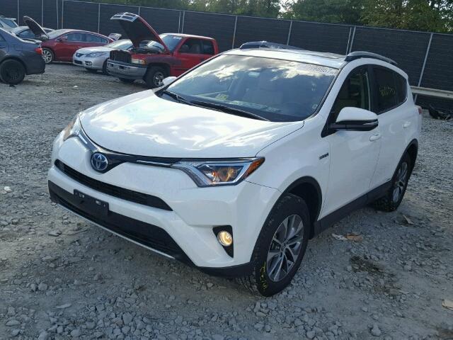 JTMRJREV7HD092581 - 2017 TOYOTA RAV4 HV LE WHITE photo 2