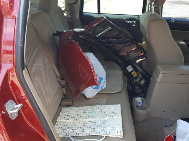 1C4NJCBA9CD601219 - 2012 JEEP COMPASS SP MAROON photo 6