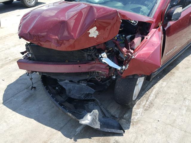 1C4NJCBA9CD601219 - 2012 JEEP COMPASS SP MAROON photo 9