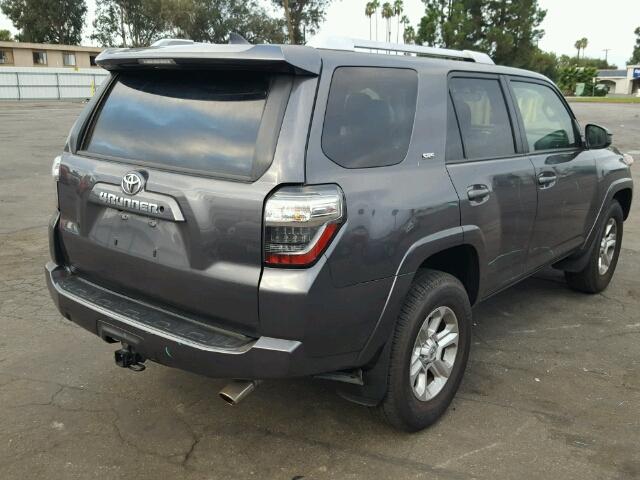 JTEZU5JR6G5112655 - 2016 TOYOTA 4RUNNER SR GRAY photo 4