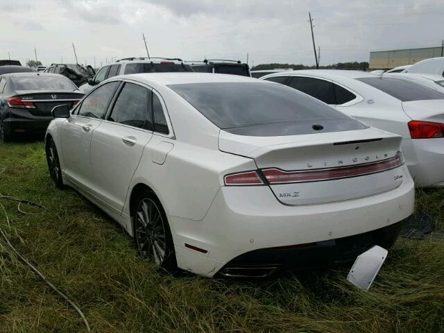 3LN6L2G91DR828304 - 2013 LINCOLN MKZ WHITE photo 3