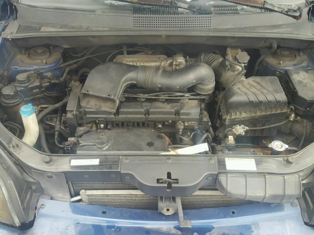 KM8JM12B65U167052 - 2005 HYUNDAI TUCSON GL BLUE photo 7