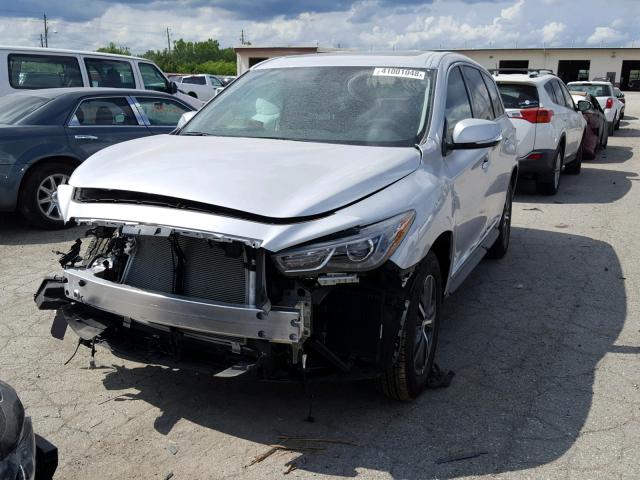 5N1DL0MM5JC531115 - 2018 INFINITI QX60 SILVER photo 2