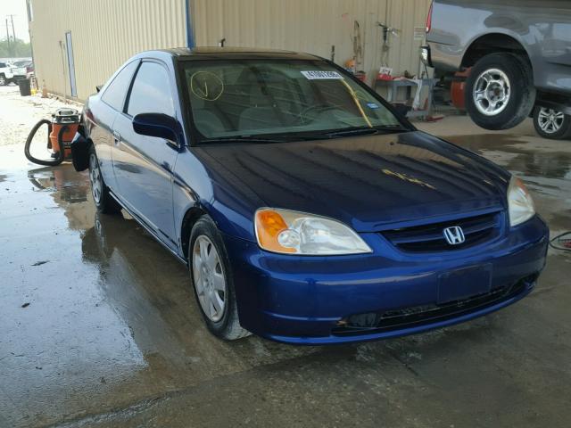 1HGEM21991L026858 - 2001 HONDA CIVIC SI BLUE photo 1