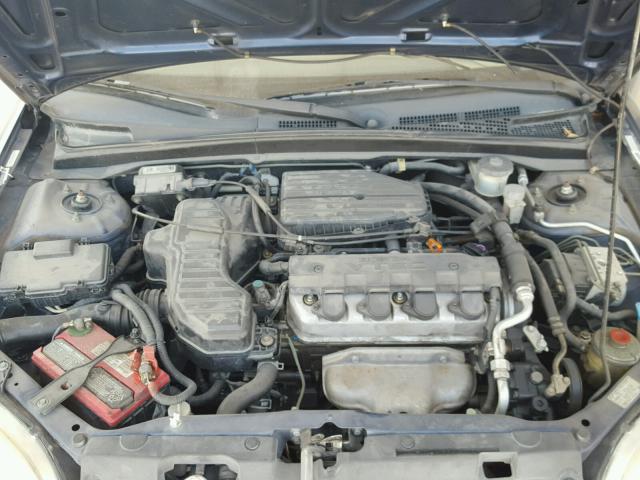 1HGEM21991L026858 - 2001 HONDA CIVIC SI BLUE photo 7