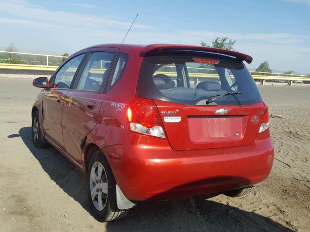 KL1TD66618B011760 - 2008 CHEVROLET AVEO BASE Qırmızı foto 3