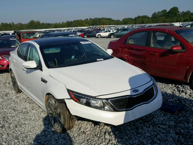 5XXGR4A63EG348315 - 2014 KIA OPTIMA SX WHITE photo 1