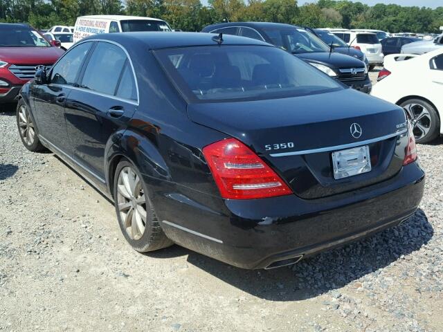 WDDNG8DB7CA423352 - 2012 MERCEDES-BENZ S 350 BLUE BLACK photo 3