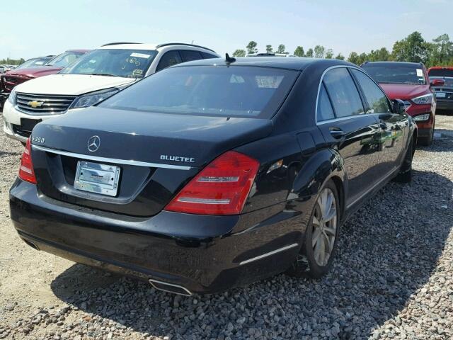 WDDNG8DB7CA423352 - 2012 MERCEDES-BENZ S 350 BLUE BLACK photo 4