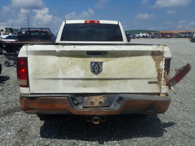 1D3HB16P49J528971 - 2009 DODGE RAM 1500 WHITE photo 6