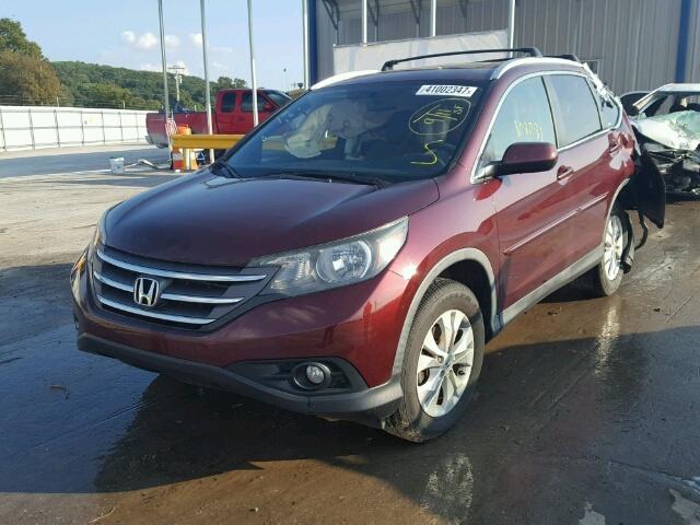 5J6RM3H50CL024583 - 2012 HONDA CR-V MAROON photo 2