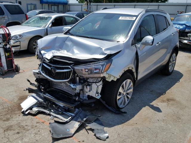 KL4CJASB9JB541885 - 2018 BUICK ENCORE PRE SILVER photo 2