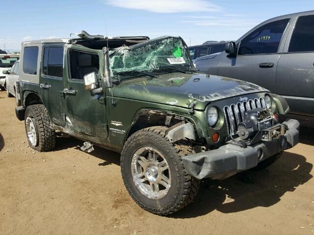 1J4GA59157L150550 - 2007 JEEP WRANGLER GREEN photo 1