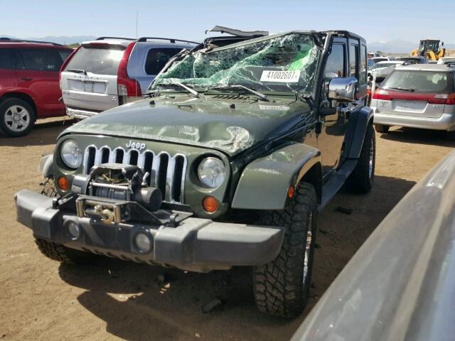 1J4GA59157L150550 - 2007 JEEP WRANGLER GREEN photo 2