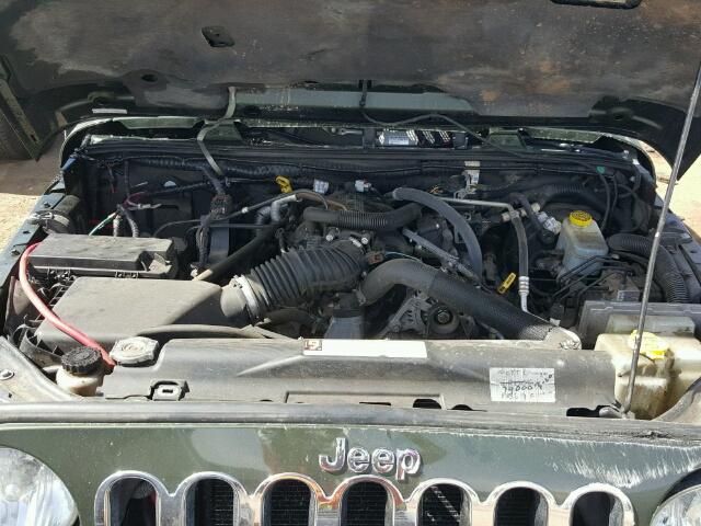 1J4GA59157L150550 - 2007 JEEP WRANGLER GREEN photo 7