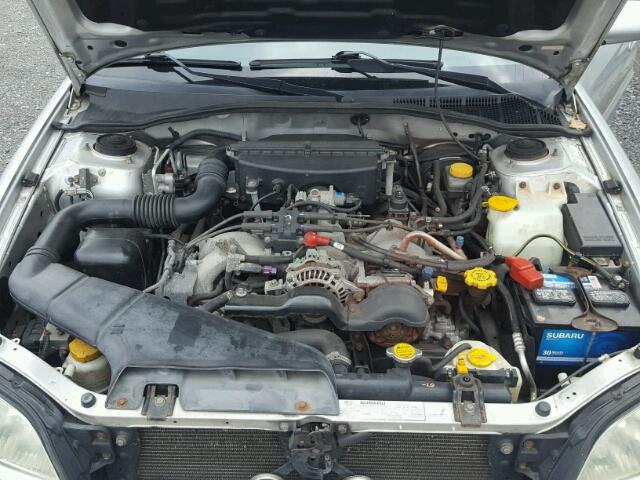 4S3BE635637218007 - 2003 SUBARU LEGACY L GRAY photo 7