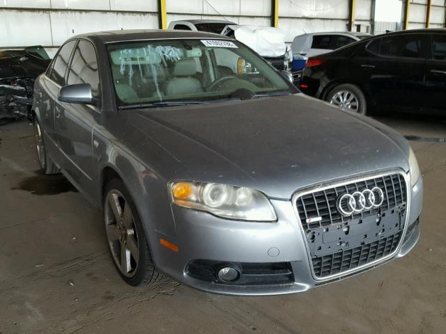 WAUAH78E48A147625 - 2008 AUDI A4 3.2 GRAY photo 1