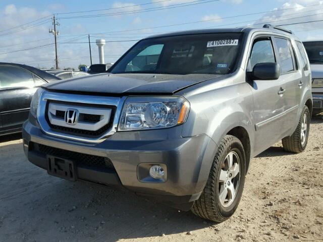 5FNYF38529B013947 - 2009 HONDA PILOT EXL GRAY photo 2