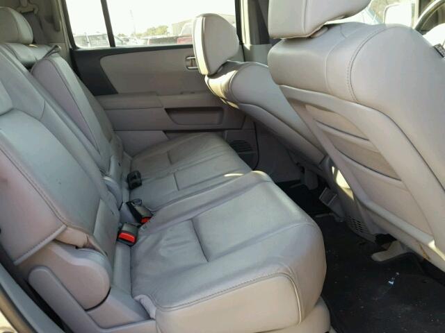 5FNYF38529B013947 - 2009 HONDA PILOT EXL GRAY photo 6