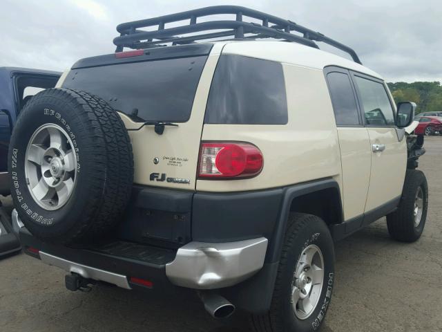 JTEBU11F780104708 - 2008 TOYOTA FJ CRUISER CREAM photo 4