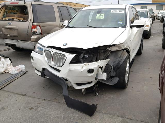 5UXWX9C5XD0A17123 - 2013 BMW X3 XDRIVE2 WHITE photo 2