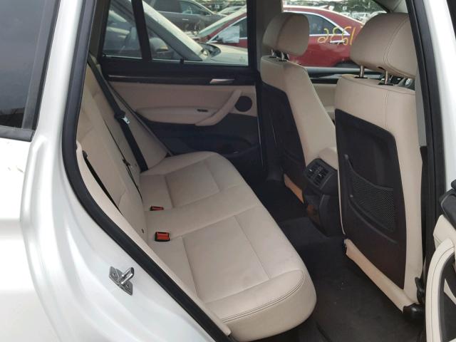 5UXWX9C5XD0A17123 - 2013 BMW X3 XDRIVE2 WHITE photo 6