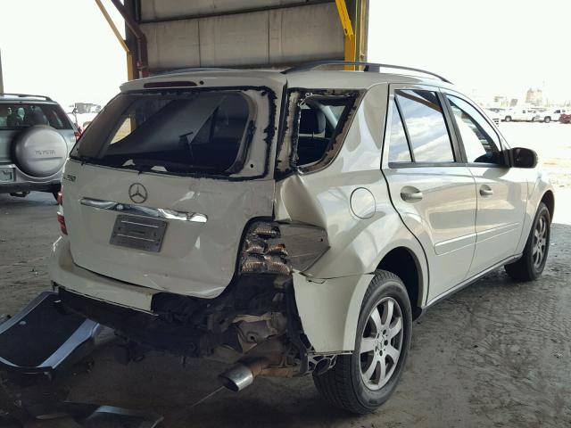 4JGBB86E06A069662 - 2006 MERCEDES-BENZ ML 350 WHITE photo 4