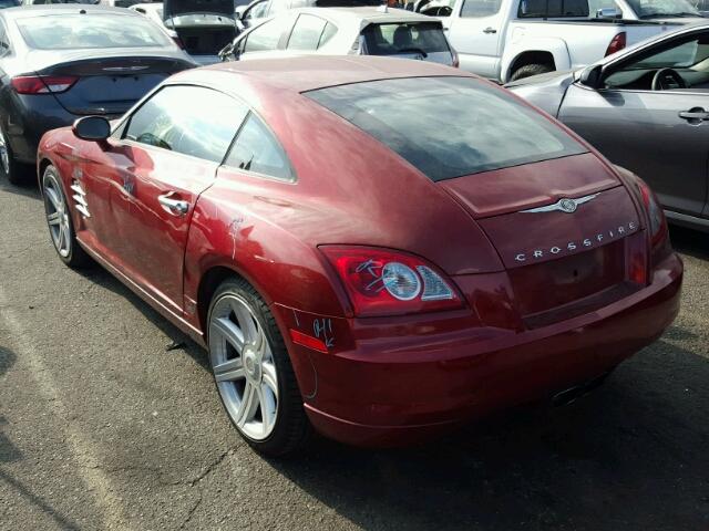 1C3AN69L94X021419 - 2004 CHRYSLER CROSSFIRE RED photo 3