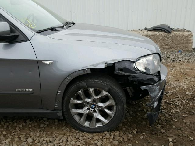 5UXZV4C51BL401080 - 2011 BMW X5 XDRIVE3 GRAY photo 9