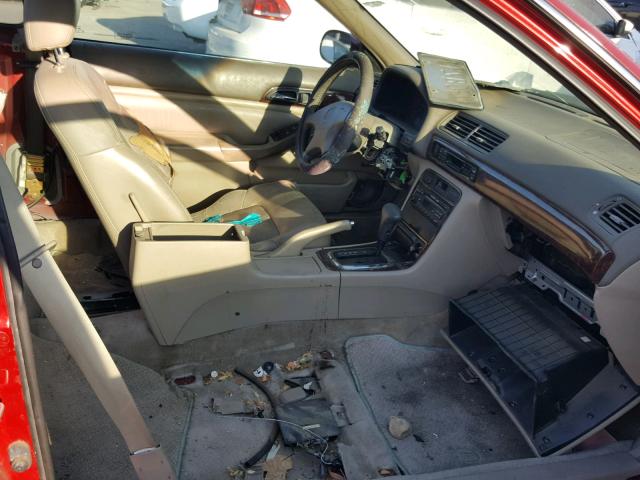 19UYA2254WL007157 - 1998 ACURA 3.0CL Қызыл фото 5