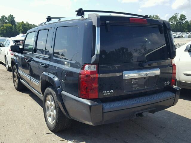 1J8HG58216C200211 - 2006 JEEP COMMANDER BLACK photo 3