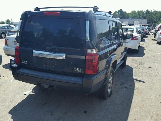 1J8HG58216C200211 - 2006 JEEP COMMANDER BLACK photo 4